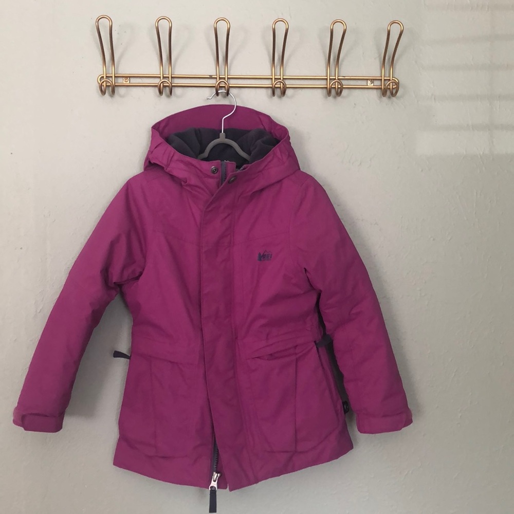 REI Ski Coat Girls Size 4-5